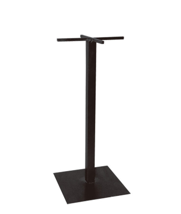Estructura para mesa AR-111 con base metálica cuadrada y altura para mesas altas