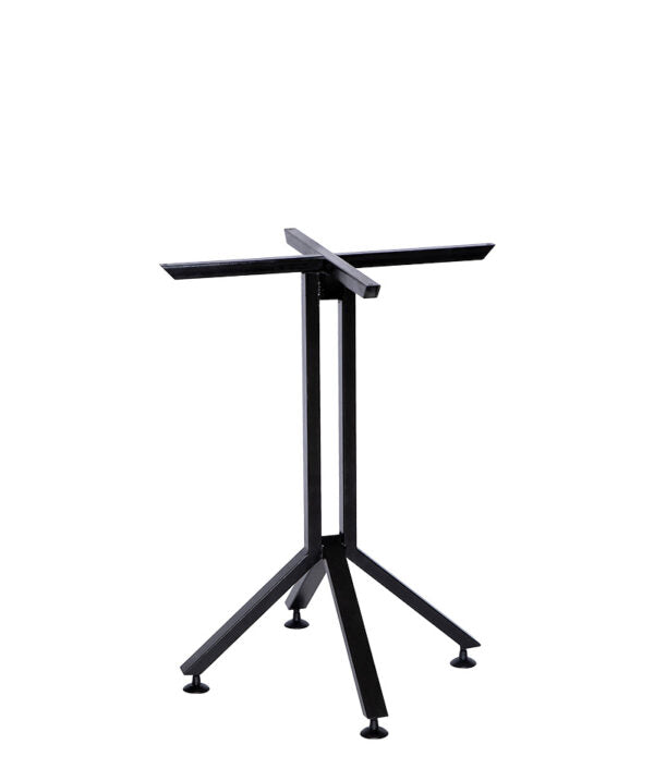 Estructura para mesa AR-123 con base metálica de cuatro patas, ideal para cubiertas de 60 cm