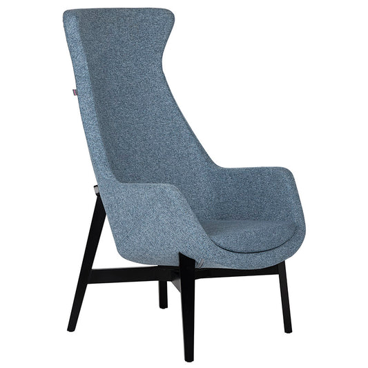 Sillón de Visita modelo Kinzika L de Aura Muebles s de lado
