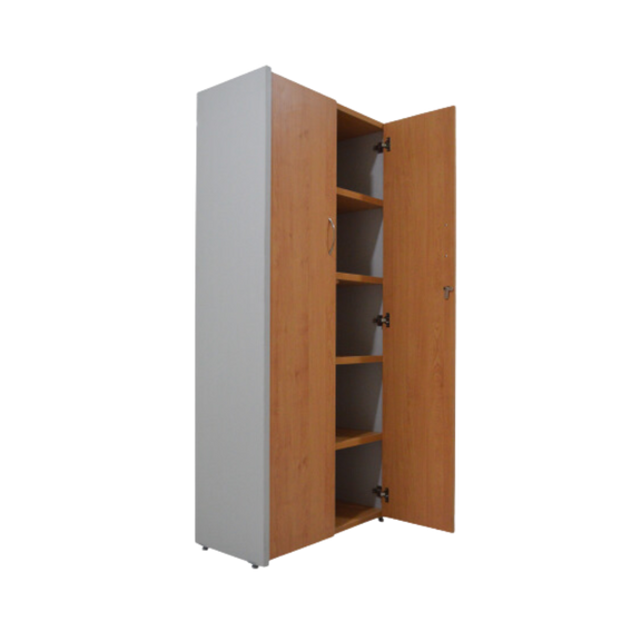 Libreros modernos de piso fabricado en melamina de 28 y 16 mm cuenta con 5 huecos con espacios Aura Muebles modelo EDLB-180PT