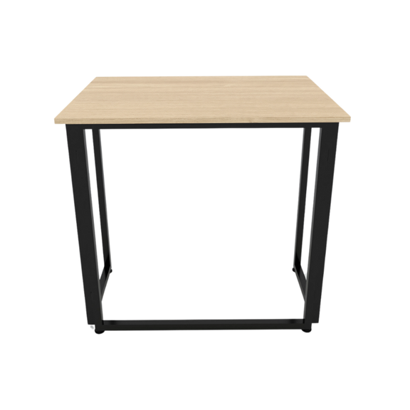 Mesa de trabajo plegable sin rodajas cubierta rectangular de melamina en 16mm. Aura Muebles modelo MP-8060