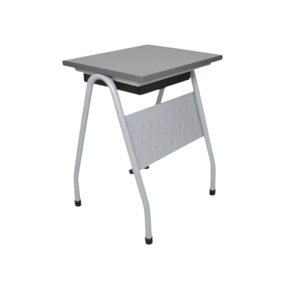 Cree un espacio de estudio cómodo y ergonómico con nuestra mesa escolar pintada en forma de "A" MAI-047. Su diseño único promueve una postura saludable y la concentración, mientras que el acabado pintado añade un toque moderno a cualquier aula.