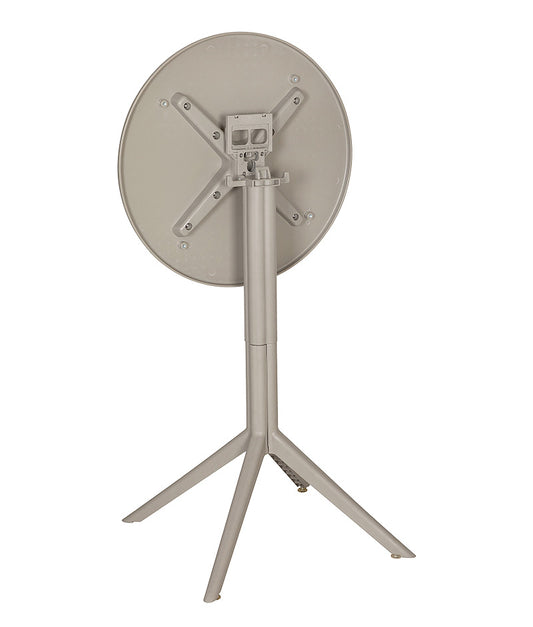 Mesa redonda para exterior AR-403A con sistema abatible vista posterior