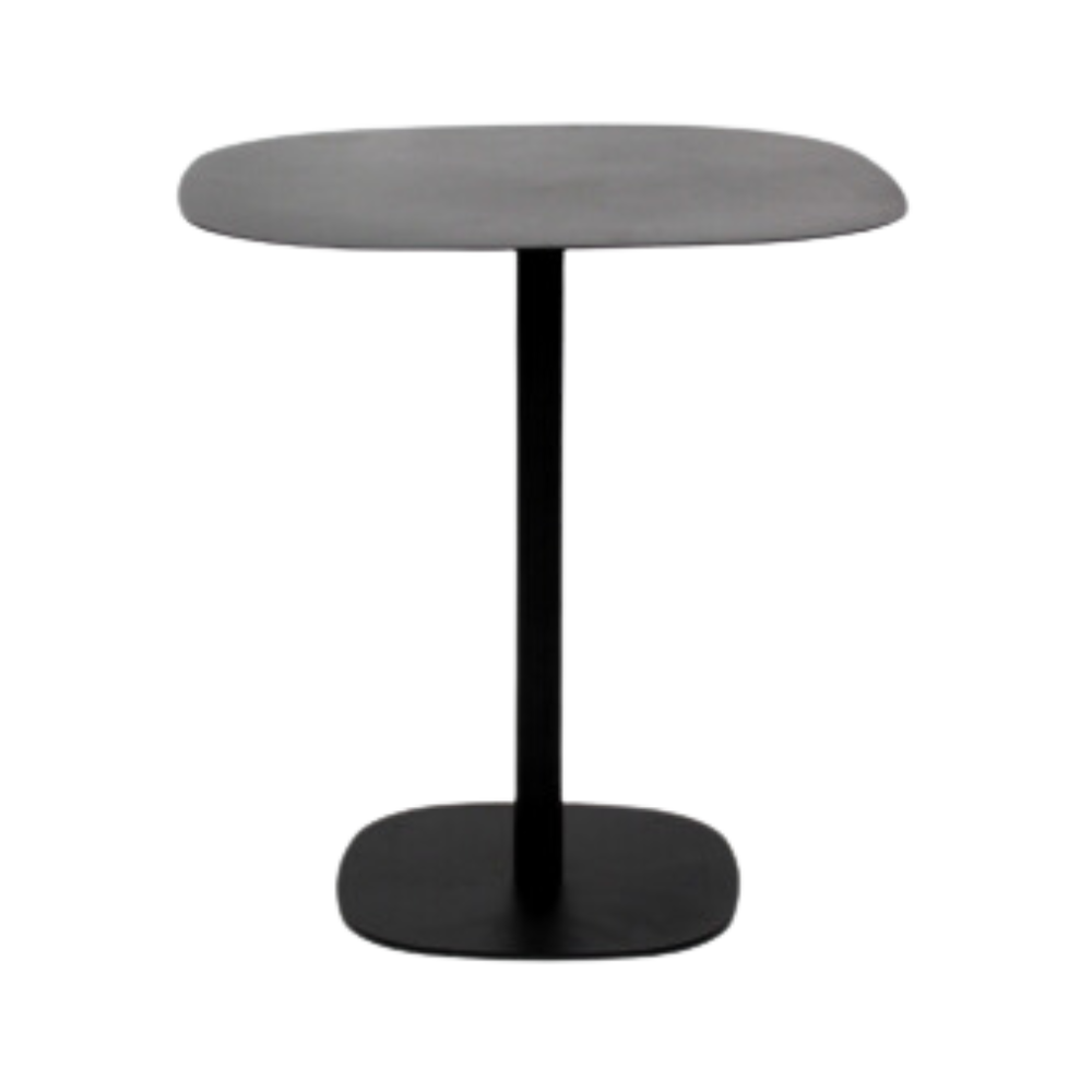 Mesa redonda complemento perfecto para tu comedor con un diseño elegante y moderno está fabricada con materiales de alta calidad para garantizar durabilidad y resistencia Aura Muebles modelo IRON DINING color negro con gris