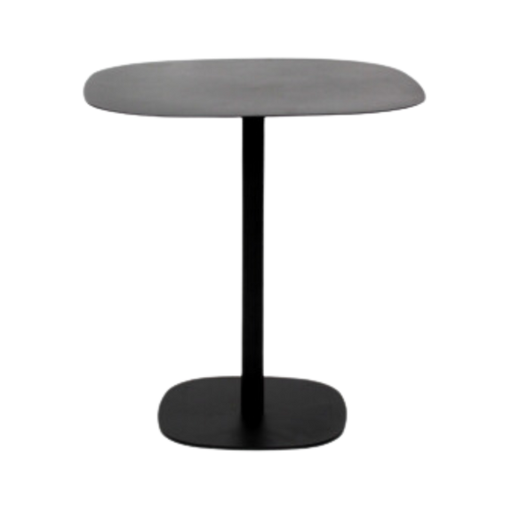 Mesa redonda complemento perfecto para tu comedor con un diseño elegante y moderno está fabricada con materiales de alta calidad para garantizar durabilidad y resistencia Aura Muebles modelo IRON DINING color negro con gris