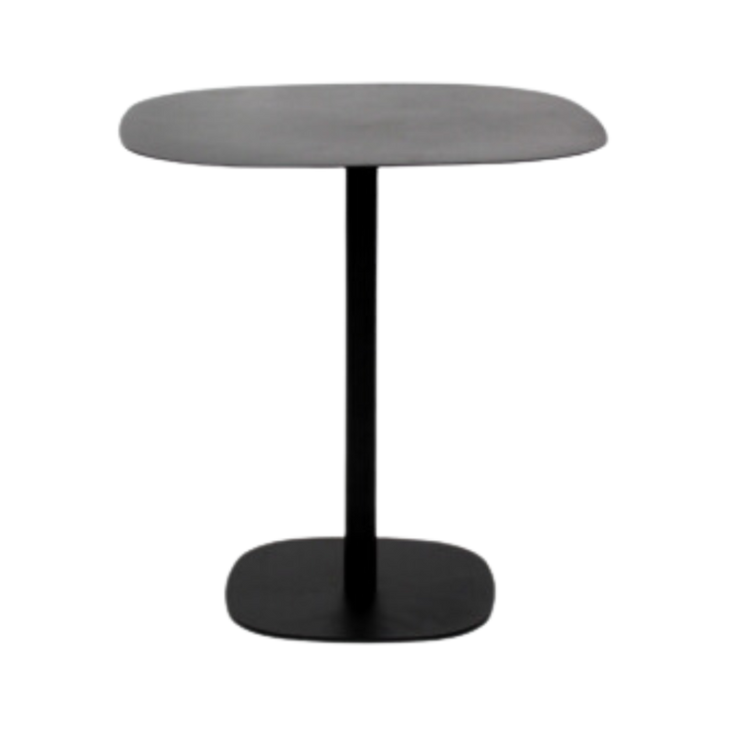 Mesa redonda complemento perfecto para tu comedor con un diseño elegante y moderno está fabricada con materiales de alta calidad para garantizar durabilidad y resistencia Aura Muebles modelo IRON DINING color negro con gris