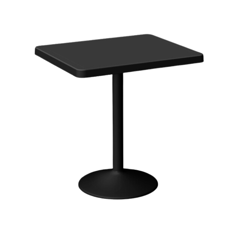 Mesas para restaurante OULU Base En forma redonda con pedestal de acero pintura electrostática en polvo (epóxica) Aura Muebles modelo OHM-7167-DT