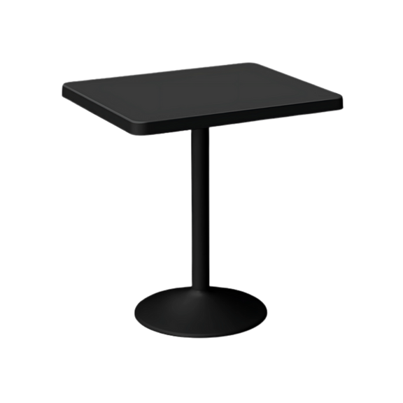 Mesas para restaurante OULU Base en forma redonda con pedestal de acero Pintura electrostática en polvo (epóxica) Aura Muebles modelo OHM-7167-DT