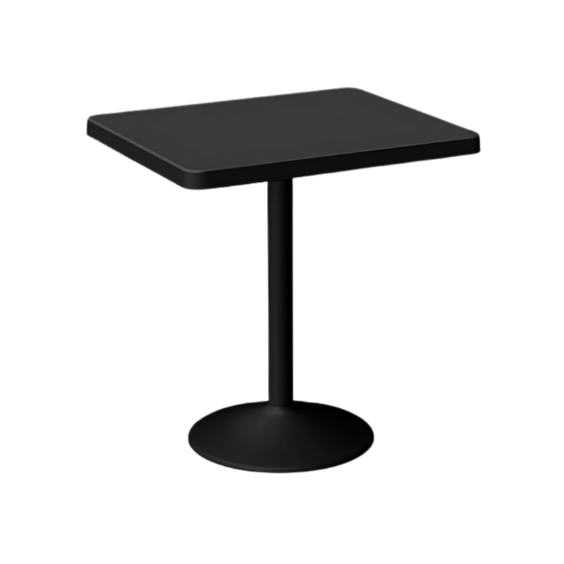 Mesas para restaurante OULU Base en forma redonda con pedestal de acero Pintura electrostática en polvo (epóxica) Aura Muebles modelo OHM-7167-DT