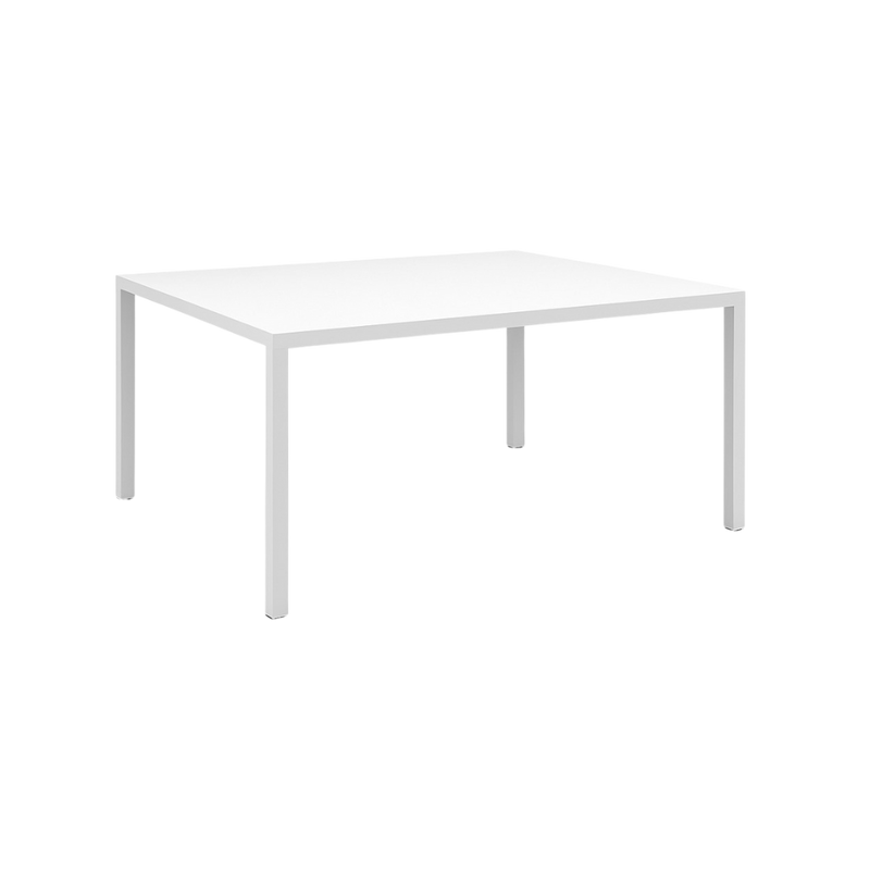 Mesa sala juntas Cubierta tablero laminado 28 mm Embutidos en estructura metálica Aura Muebles MEJ13