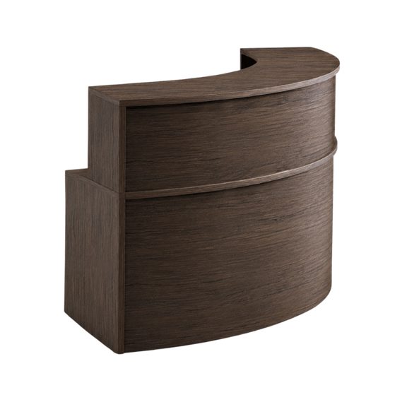 El Módulo de Recepción CURVA REC13 de Aura Muebles es ideal para optimizar la recepción de clientes. Su diseño moderno y ergonómico maximiza el espacio disponible y brinda una apariencia profesional a tu oficina. 