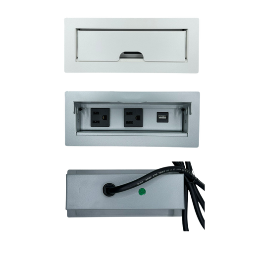 El multicontacto para escritorio modelo IBIZA PSC066 de Aura Muebles te ofrece comodidad y seguridad al conectar múltiples dispositivos electrónicos al mismo tiempo. Descubre su diseño compacto y resistente para una conexión eficiente en tu escritorio.
