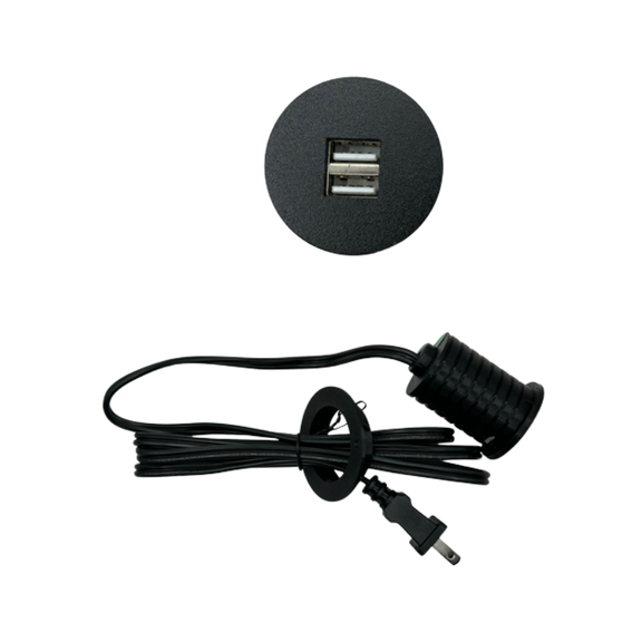 Multicontacto para escritorio 1 puerto USB doble carga SPLIT NANO NEGRO