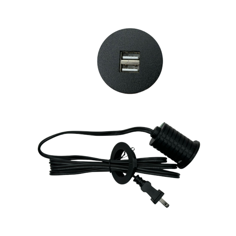 Multicontacto para escritorio 1 puerto USB doble carga SPLIT NANO NEGRO