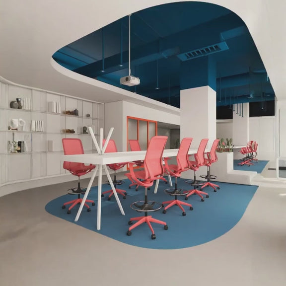 Silla Ejecutiva NET OHE-503 Coral Kit Cajero: Está diseñada para ofrecer más comodidad y adecuar la postura para mejorar su productividad. Conócela en Aura Muebles.