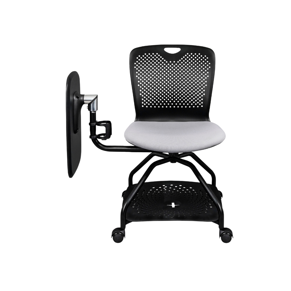 Descubra el elegante y versátil escritorio Pupitre escolar 360° en negro de Aura Muebles. Maximice la eficiencia de su espacio y consiga una postura ergonómica con este elegante escritorio.