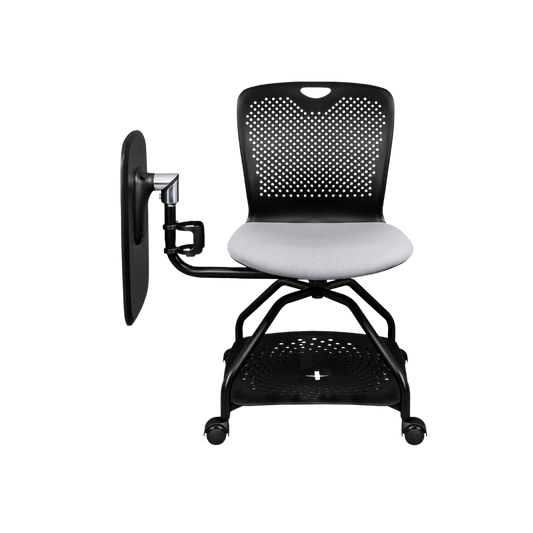 Descubra el elegante y versátil escritorio Pupitre escolar 360° en negro de Aura Muebles. Maximice la eficiencia de su espacio y consiga una postura ergonómica con este elegante escritorio.