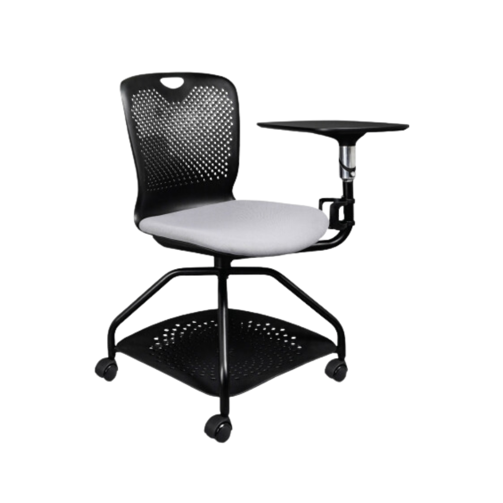 Descubra el elegante y versátil escritorio Pupitre escolar 360° en negro de Aura Muebles. Maximice la eficiencia de su espacio y consiga una postura ergonómica con este elegante escritorio.