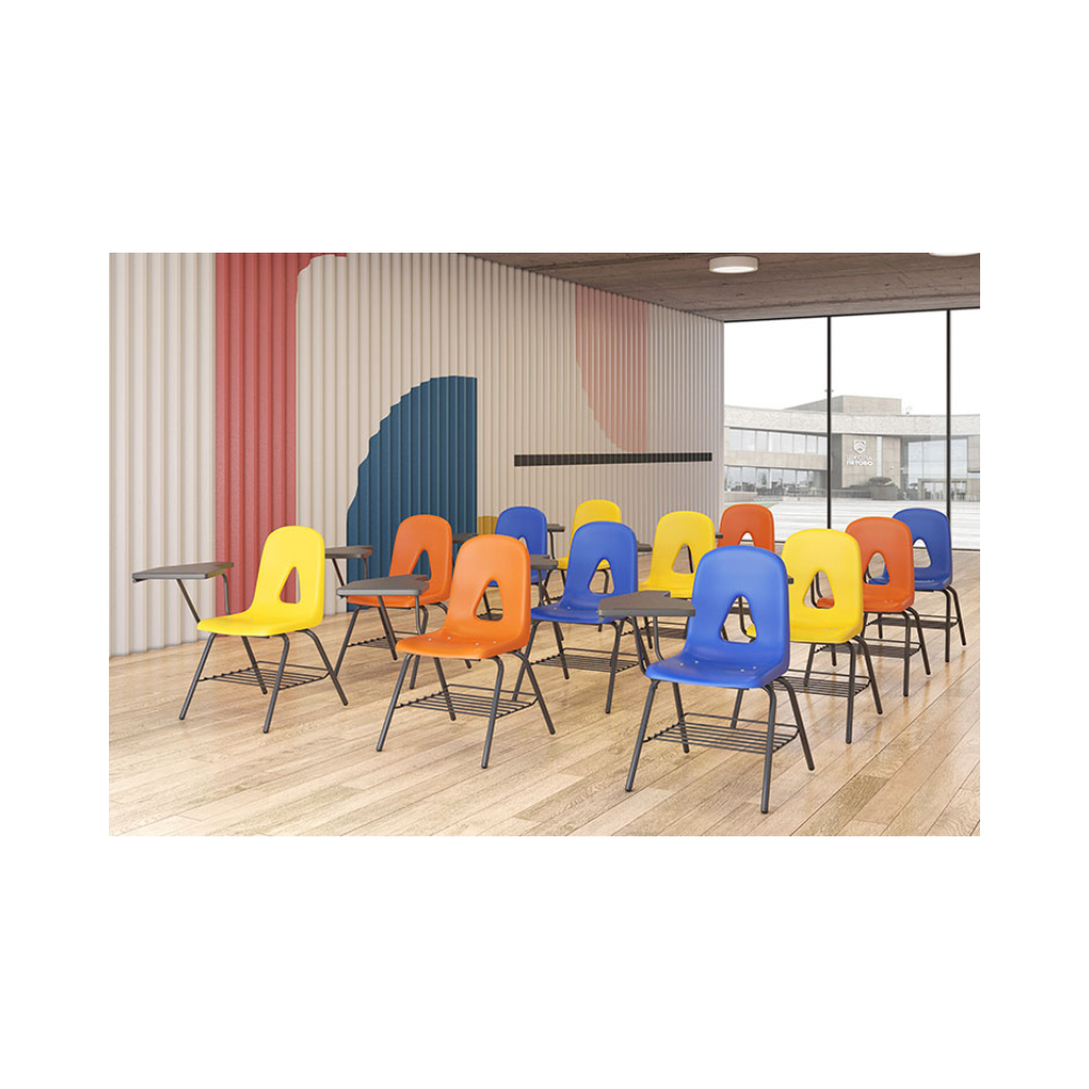 El pupitre escolar OHP-2501 APRENDISTA de Aura Muebles es una herramienta esencial para estudiantes y profesionales. Con su superficie de escritura amplia y su diseño ergonómico, este pupitre permite una postura cómoda y una presentación clara y organizada.