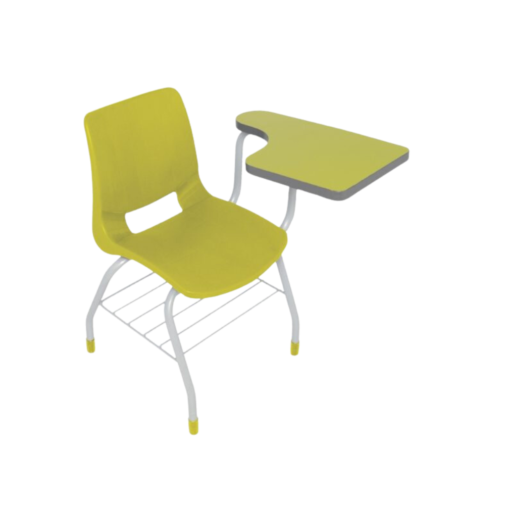 Pupitre Escolar bold pintado con paleta de mdf con laminado de plástico PB-357. Resistente, duradero y perfecto para el uso diario en el aula. Facilita la escritura y el aprendizaje de los estudiantes. ¡Conócelo ahora en Aura Muebles en Guadalajara!