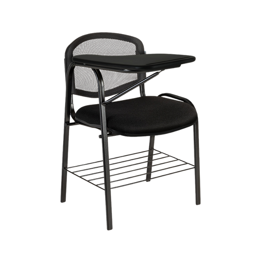 Pupitre escolar PL-120 PP con respaldo de malla, asiento tapizado y paleta en plasticos. Comodidad y durabilidad ideales para aulas modernas..
