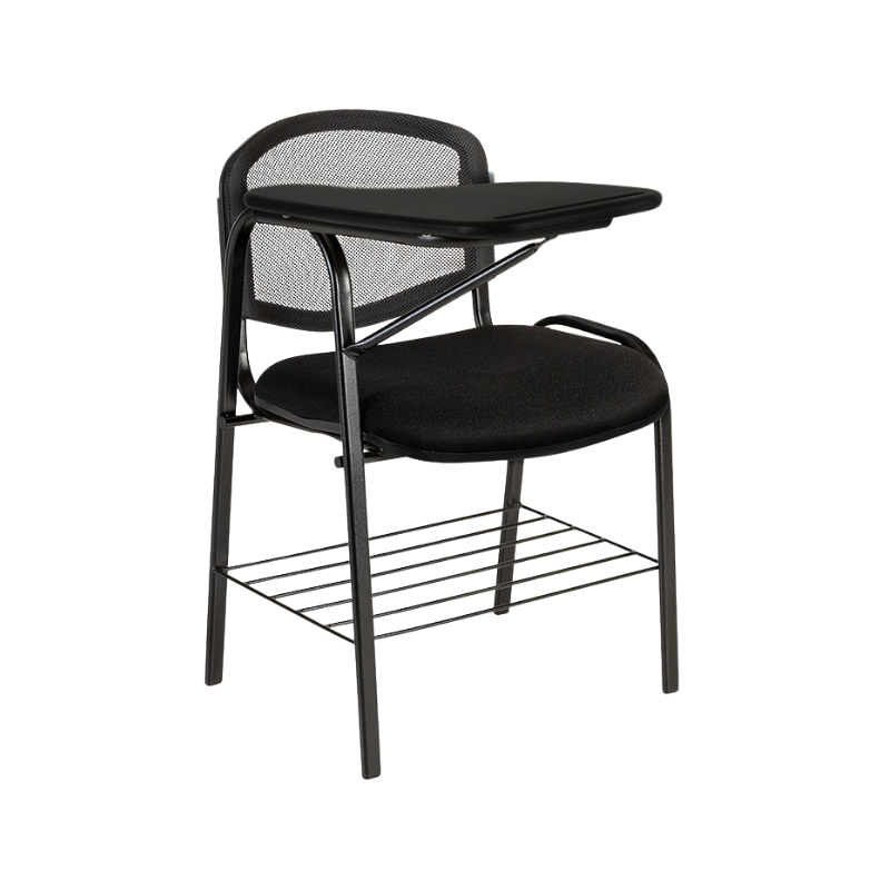 Pupitre escolar PL-120 PP con respaldo de malla, asiento tapizado y paleta en plasticos. Comodidad y durabilidad ideales para aulas modernas..