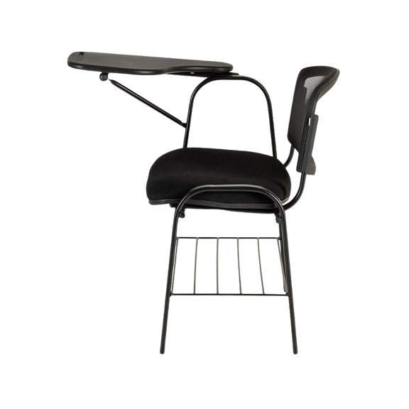 Pupitre escolar PL-120 PP con respaldo de malla, asiento tapizado y paleta en plasticos. Comodidad y durabilidad ideales para aulas modernas..