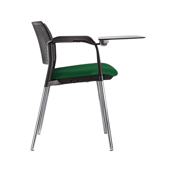 Aura Muebles ofrece el pupitre escolar KYOS OHP-361CR, diseñado para alumnos de colegios. Su diseño ergonómico garantiza comodidad y profesionalidad durante las presentaciones. Portátil y robusto, es perfecto para cualquier aula.