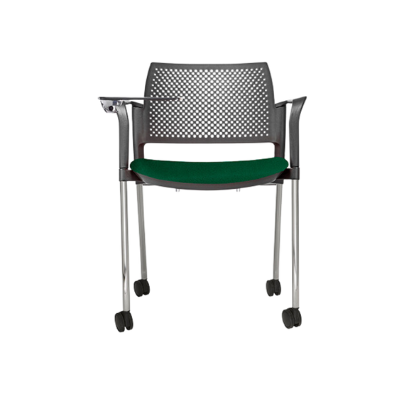 Pupitre escolar KYOS OHP-362CR asiento verde respaldo gris y paleta gris