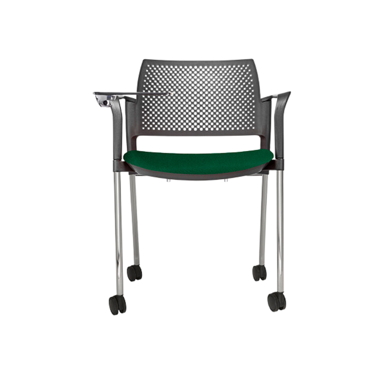 Pupitre escolar KYOS OHP-362CR asiento verde respaldo gris y paleta gris