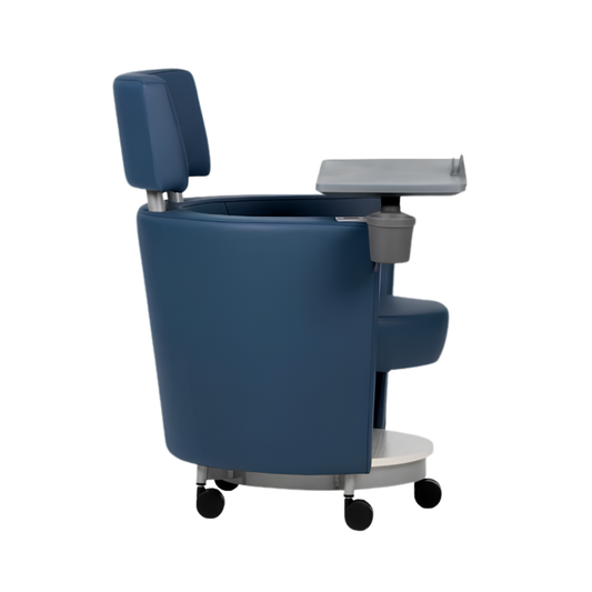 Pupitre escolar Smart con paleta giratoria, portavasos y soporte para tablet. Ideal para aulas modernas y funcionales. Comodidad y diseño en uno.