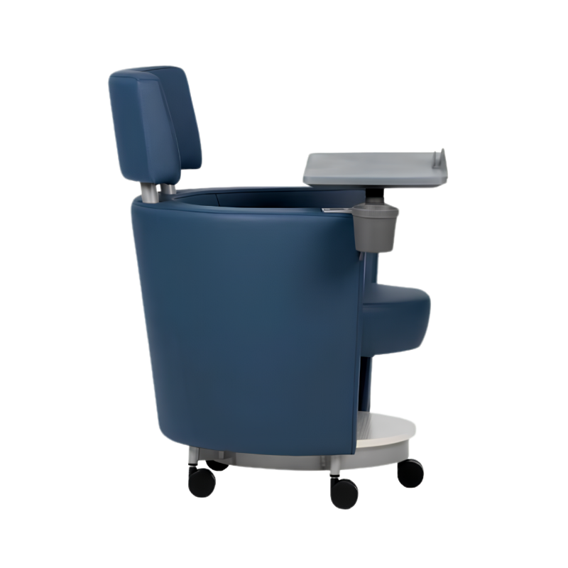 Pupitre escolar Smart con paleta giratoria, portavasos y soporte para tablet. Ideal para aulas modernas y funcionales. Comodidad y diseño en uno.