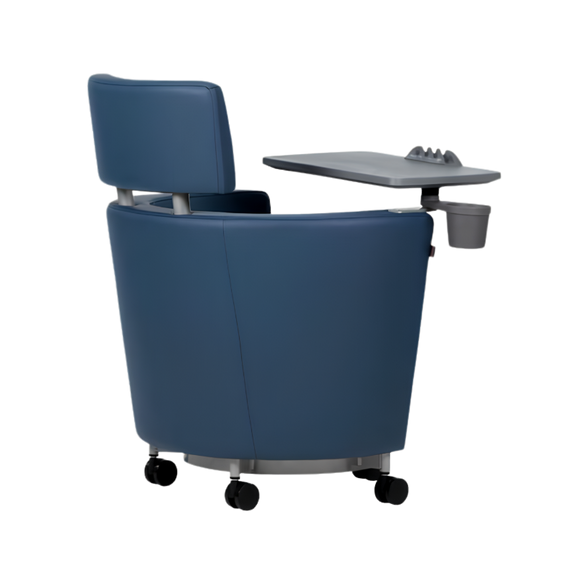 Pupitre escolar Smart con paleta giratoria, portavasos y soporte para tablet. Ideal para aulas modernas y funcionales. Comodidad y diseño en uno.