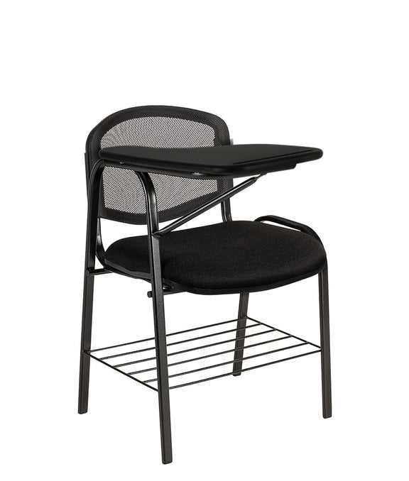 Pupitre escolar PL-120 PP con estructura metálica gris y asiento tapizado.