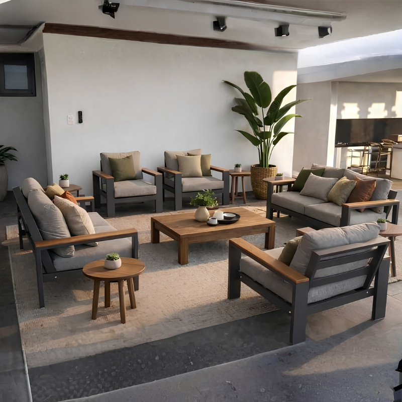 Conjunto de exterior Santorini para hotel