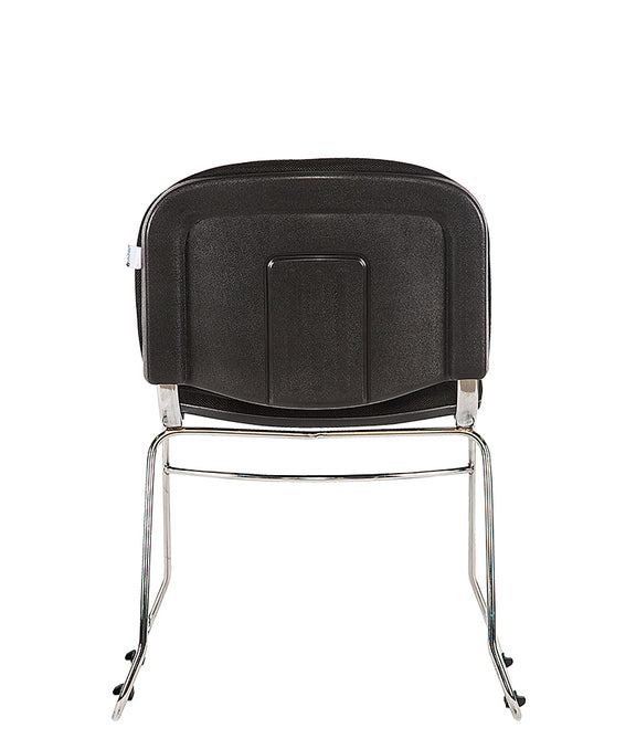 Vista posterior de la silla de visita A-135 CRL con respaldo de polipropileno.