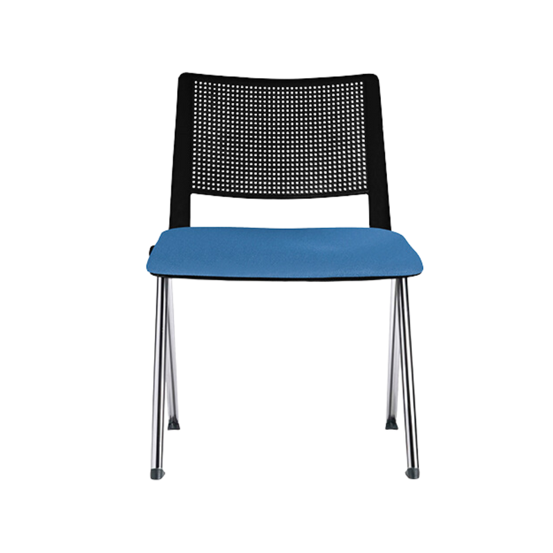 Silla de visita interior REVOLUTION Respaldo En una pieza en polipropileno de alta resistencia y duración Asiento Hule espuma de poliuretano inyectado con 60 kgs/m3 con retardante a la flama de densidad y alta resilencia Aura Muebles modelo OHV-87 cromada