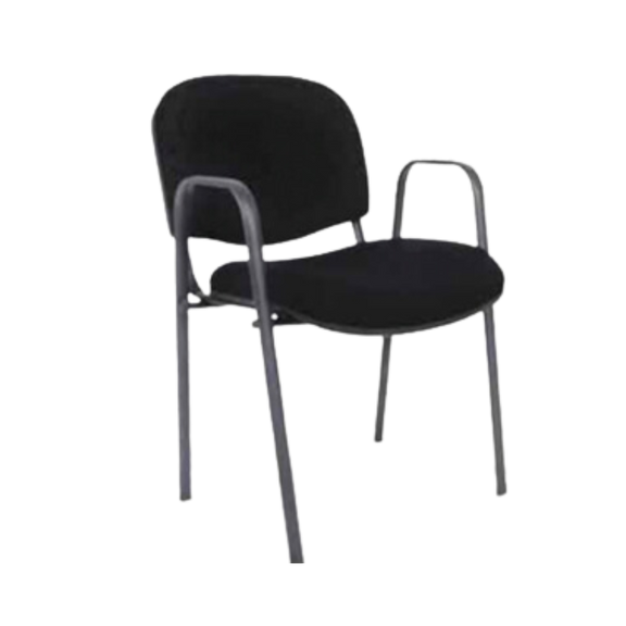 Silla de visita Respaldo y asiento Plástico de polipropileno en asiento y respaldo tapizados en variedad de colores con tapa de plástico de polipropileno en respaldo y asiento Aura Muebles modelo A-140