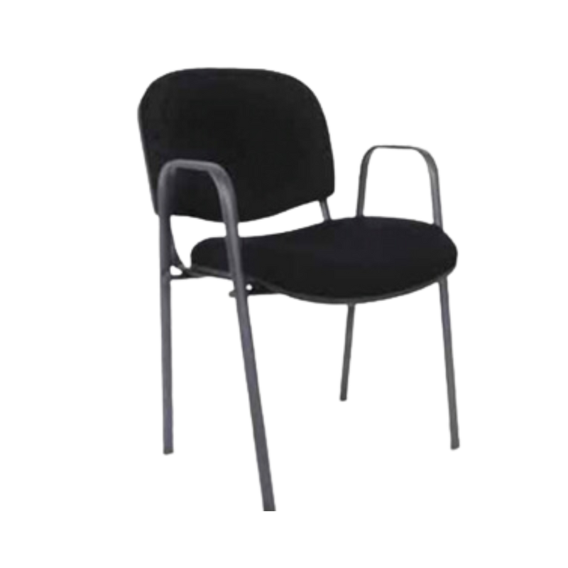 Silla de visita Respaldo y asiento Plástico de polipropileno en asiento y respaldo tapizados en variedad de colores con tapa de plástico de polipropileno en respaldo y asiento Aura Muebles modelo A-140