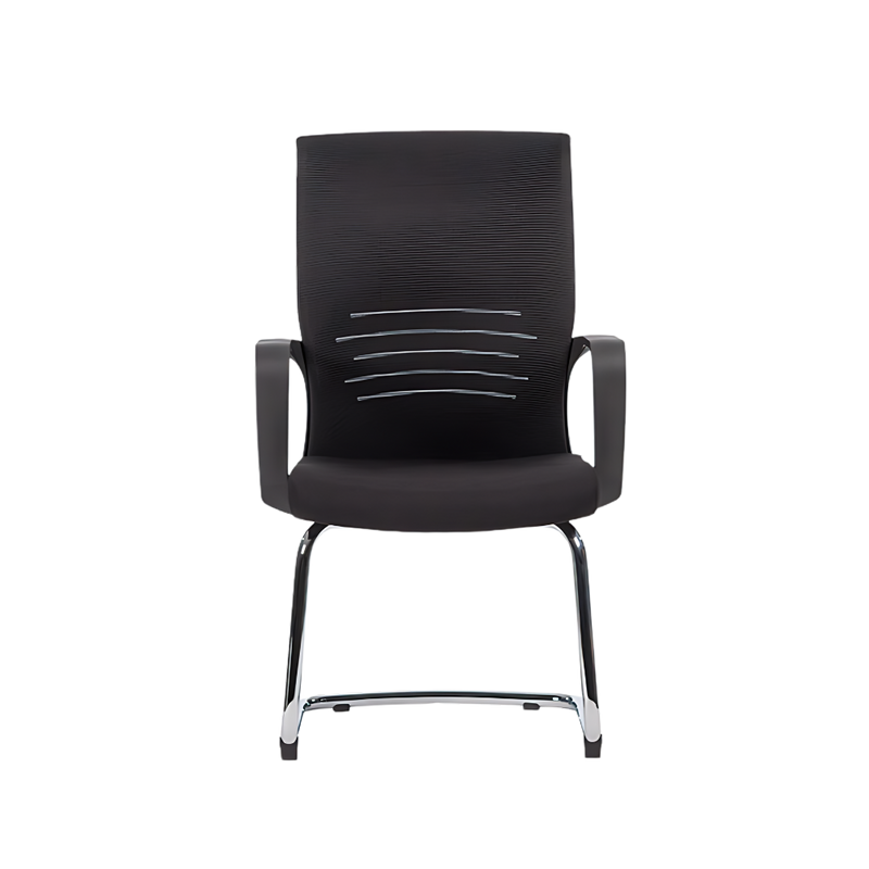 Silla ergonómica Modelo Active Black Visita de Aura Muebles es perfecta para recepción y salas de espera. Diseño moderno y cómodo que aporta estilo a espacios profesionales.