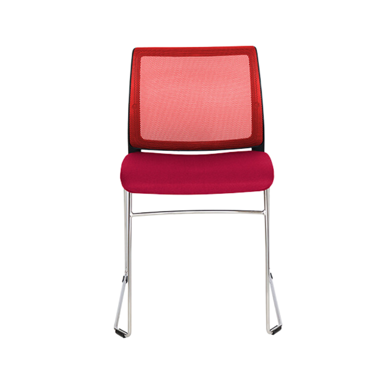 Silla de visita ALPHA Respaldo al color de su elección de nuestra colección malla Furny y asiento tapizado al color de su elección de toda nuestra colección de tapices Aura Muebles modelo OHV-104