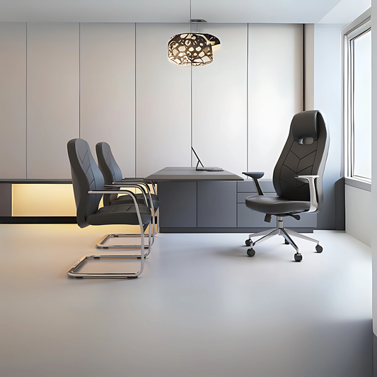 Descubre la silla de visita modelo ALUFSEN OHV-408 en color chocolate de Aura Muebles. Diseñada para brindar comodidad y productividad en tu espacio de trabajo.