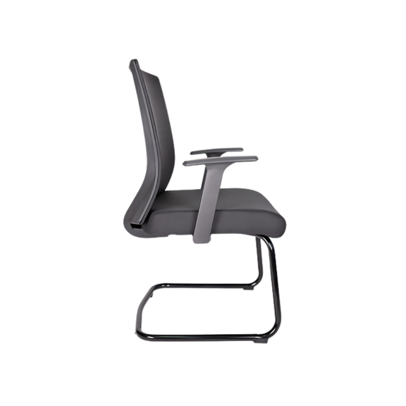 Encuentra la silla de visita perfecta para tu oficina profesional. La silla de visita ejecutiva modelo Bosse OHV-68 en color negro ofrece comodidad y soporte durante largas reuniones.