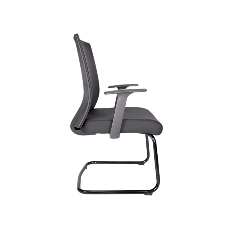 Encuentra la silla de visita perfecta para tu oficina profesional. La silla de visita ejecutiva modelo Bosse OHV-68 en color negro ofrece comodidad y soporte durante largas reuniones.