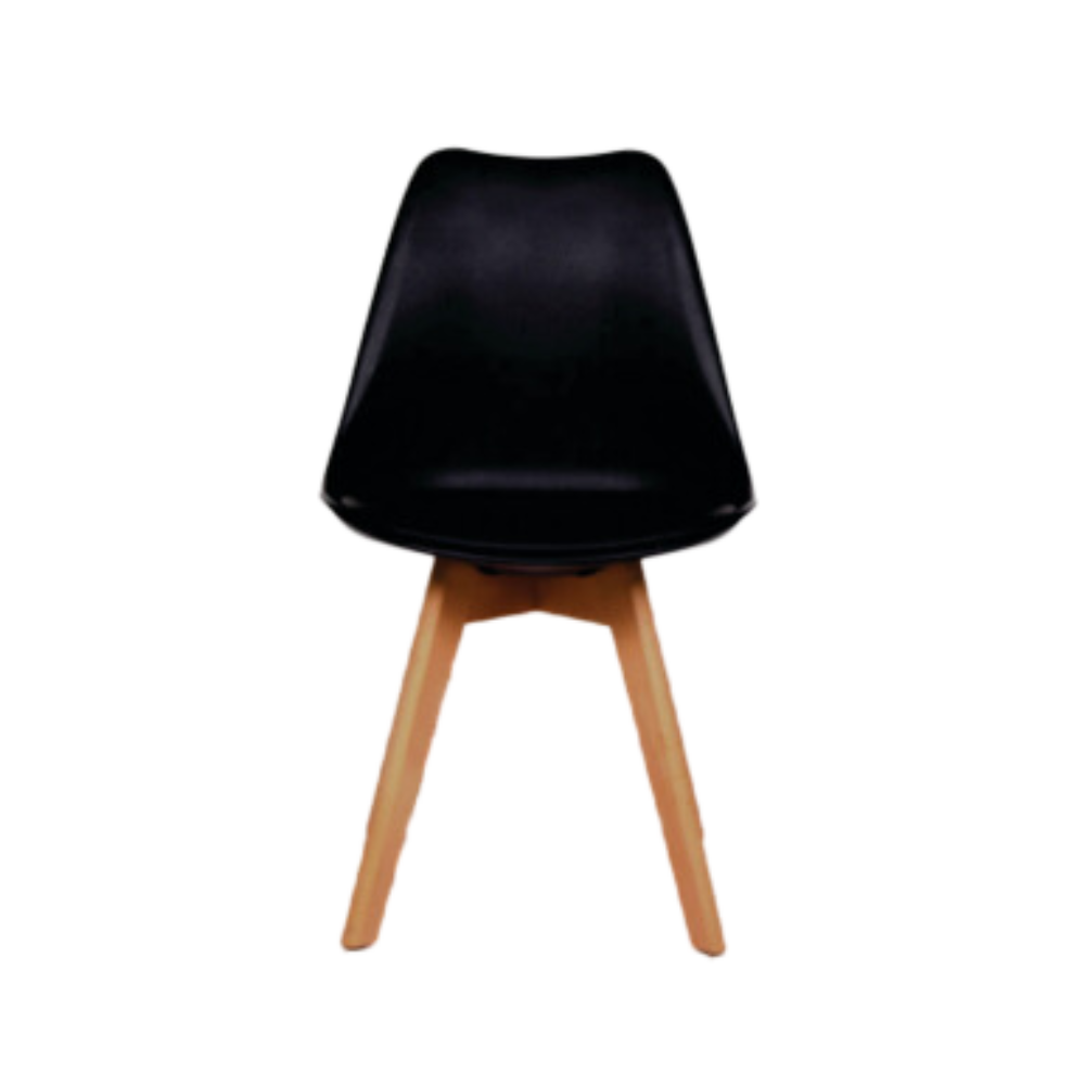 Silla de visita estructura resistente y acabados de calidad garantizan una durabilidad duradera Aura Muebles modelo CATARINA color negro