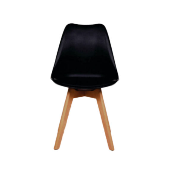 Silla de visita estructura resistente y acabados de calidad garantizan una durabilidad duradera Aura Muebles modelo CATARINA color negro