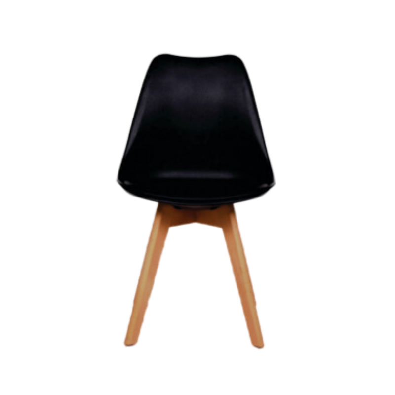 Silla de visita estructura resistente y acabados de calidad garantizan una durabilidad duradera Aura Muebles modelo CATARINA color negro