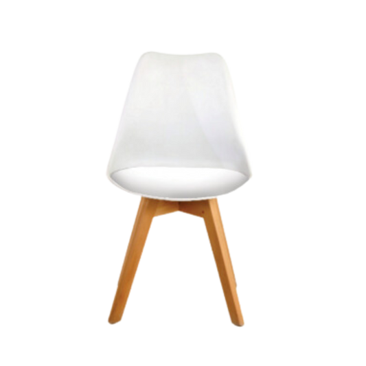 Silla de visita estructura resistente y acabados de calidad garantizan una durabilidad duradera Aura Muebles modelo CATARINA color blanco