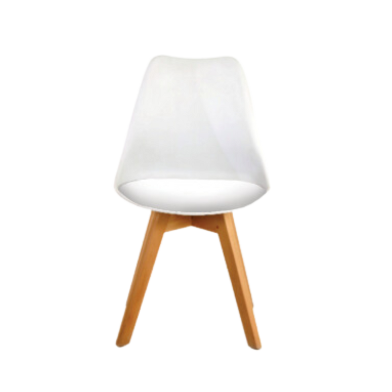 Silla de visita estructura resistente y acabados de calidad garantizan una durabilidad duradera Aura Muebles modelo CATARINA color blanco