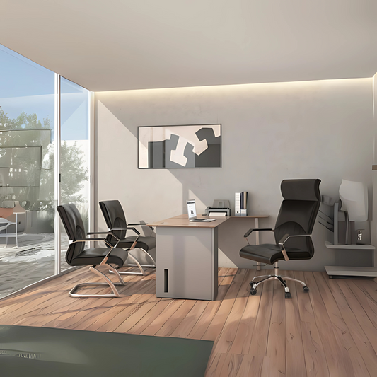 Descubre nuestra silla de visita modelo CIANI OHV-308, diseñada con materiales de alta calidad y soporte lumbar ajustable. Obtén máxima comodidad en el trabajo.